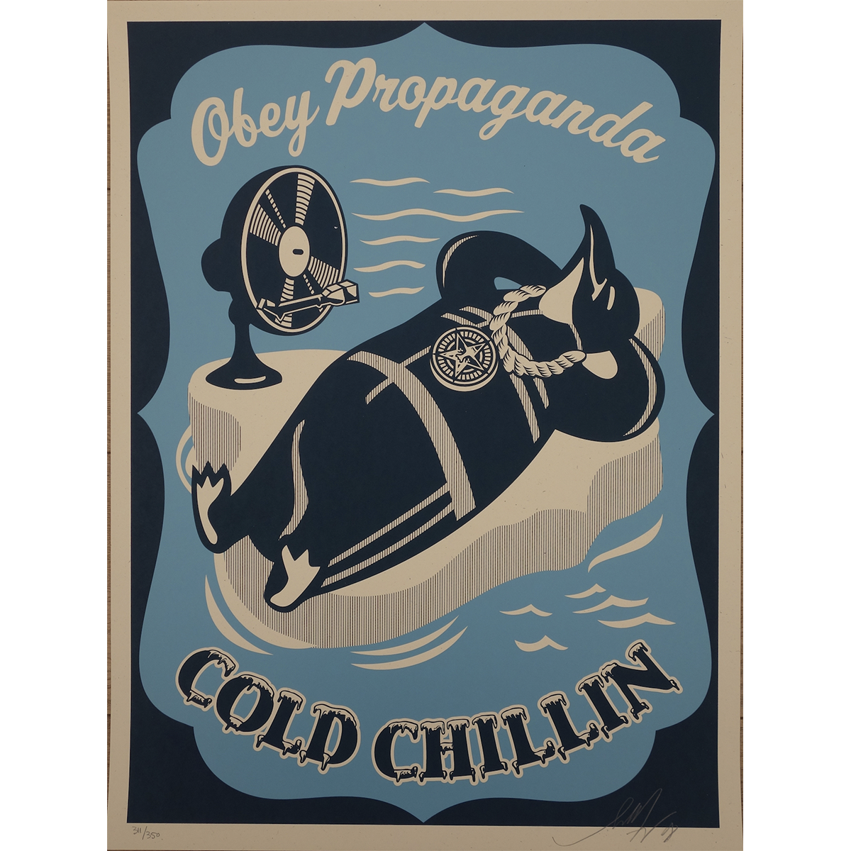 Obey Cold Chillin Blue | Shepard Fairey | GC Editions