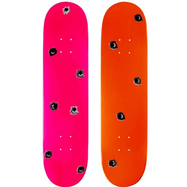 Bullet Holes Skateboard Decks | Nate Lowman | GC Editions