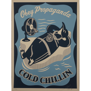 Obey Cold Chillin Blue | Shepard Fairey | GC Editions Obey Cold Chillin Blue | Shepard Fairey | GC Editions
